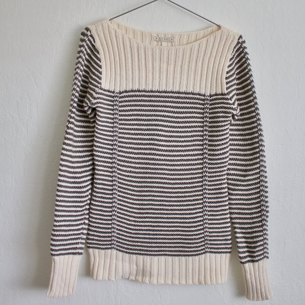 Super Cozy Striped Knitted Sweater